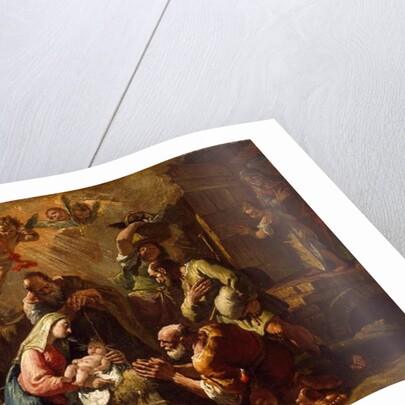 The Adoration of the Shepherds, mid-18th century by Francesco Fontebasso