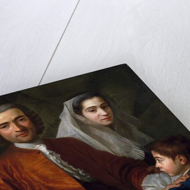 Dr. Salvatore Bernard with His Wife and Son, 1759 by Antoine Favray