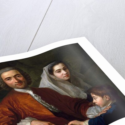 Dr. Salvatore Bernard with His Wife and Son, 1759 by Antoine Favray