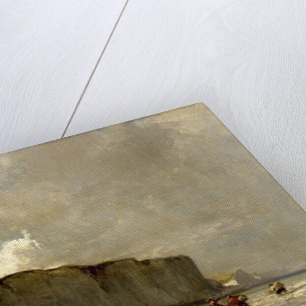 View Along the Norman Coast, 1852 by Louis Eugene Gabriel Isabey