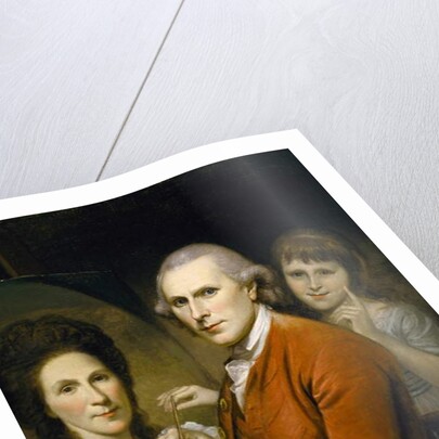 Self Portrait with Angelica Peale and Portrait of Rachel, c.1782-88 by Charles Willson Peale