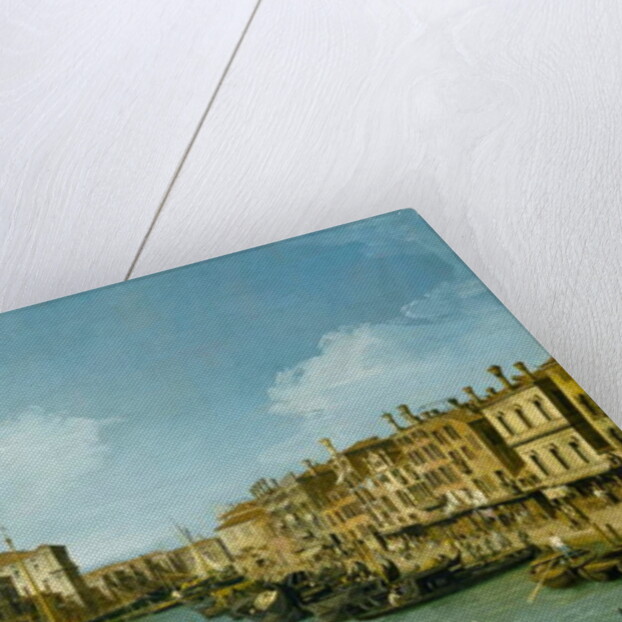 The Grand Canal near the Rialto Bridge, Venice, c.1730 by (1697-1768) Canaletto