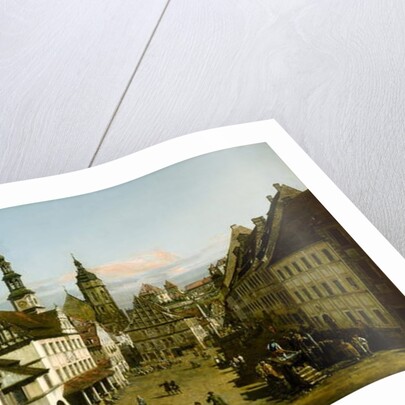 The Marketplace at Pirna, c.1764 by Bernardo Bellotto