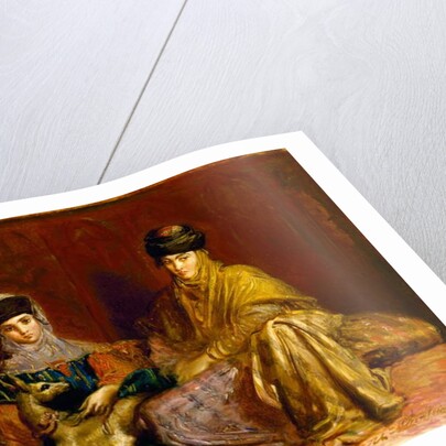 Woman and Little Girl of Constantine with a Gazelle, 1849 by Theodore Chasseriau