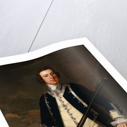 Portrait of a Naval Officer, traditionally known as Augustus Keppel c.1749 by John Wollaston
