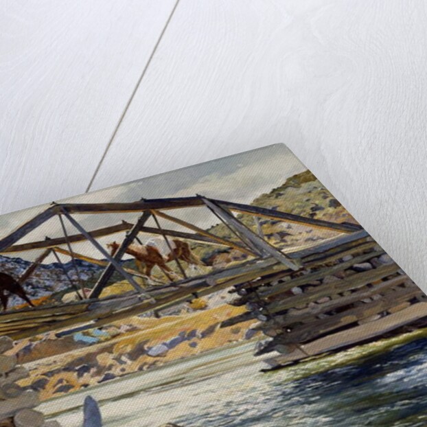 Crossing the Rio Grande, c.1914-31 by Walter Ufer