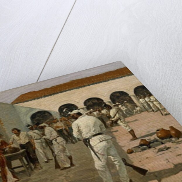 The Mier Expedition: The Drawing of the Black Bean 1869 by Frederic Remington