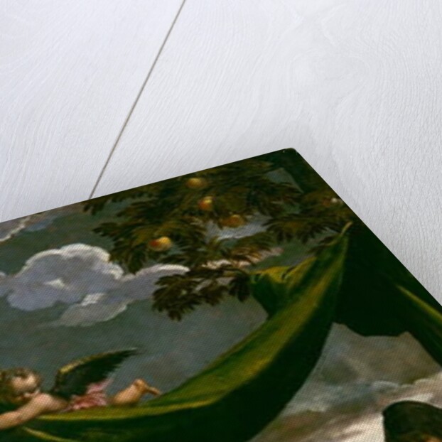 Virgin and Child with Saints Mary Magdalene, Peter, Clare, Francis and an Abbess, c.1600 by Ippolito Scarsella