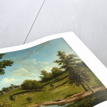 Landscape looking toward Sellers Hall from Mill Bank, c.1818 by Charles Willson Peale