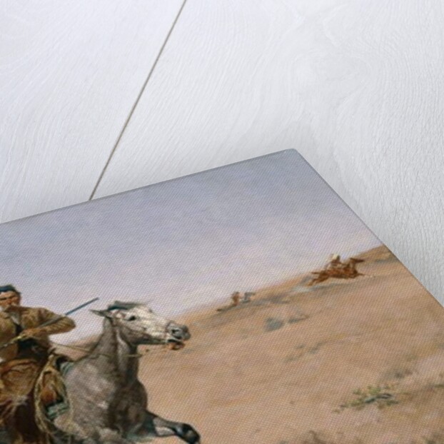 The Flight 1895 by Frederic Remington