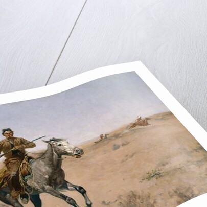 The Flight 1895 by Frederic Remington