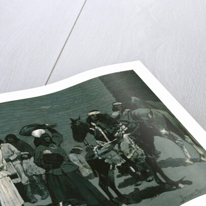 Pueblo Indian Village c.1889 by Frederic Remington