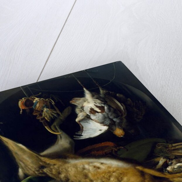 Still Life with a Dead Hare, Partridges and Other Birds in a Niche, c.1675 by Jan Weenix