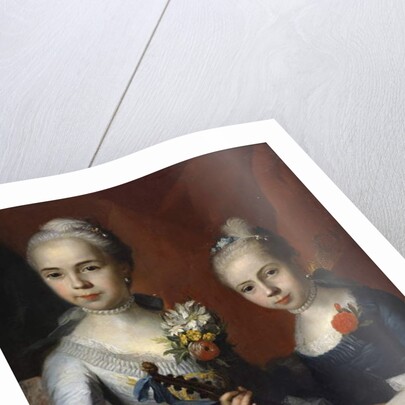 Portrait of Two Girls, no date by Antoine Pesne