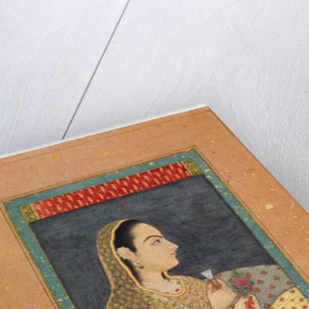 Lady Holding a Cup and a Flower, early 18th century by Indian School