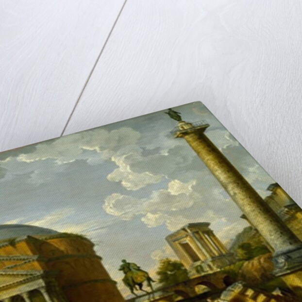 Fantasy View with the Pantheon and other Monuments of Ancient Rome, 1737 by Giovanni Paolo Pannini or Panini