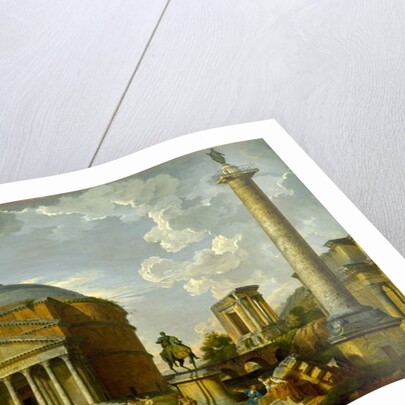 Fantasy View with the Pantheon and other Monuments of Ancient Rome, 1737 by Giovanni Paolo Pannini or Panini