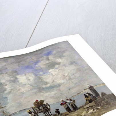 Fishermen's Wives at the Seaside, 1872 by Eugene Louis Boudin