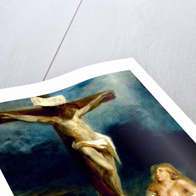 Saint Mary Magdalene at the Foot of the Cross, 1829 by Ferdinand Victor Eugene Delacroix