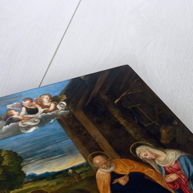 The Nativity with Shepherds, c.1519-26 by Francesco Vecellio