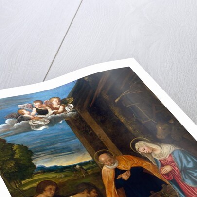 The Nativity with Shepherds, c.1519-26 by Francesco Vecellio