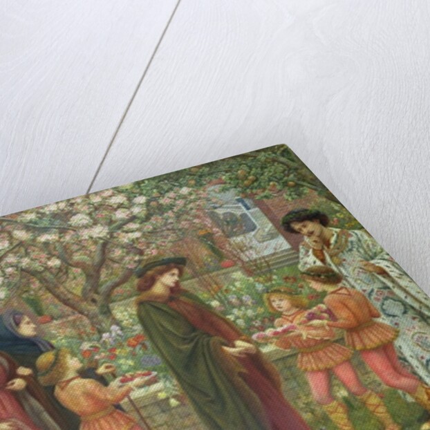 The Enchanted Garden of Messer Ansaldo, 1889 by Marie Spartali Stillman