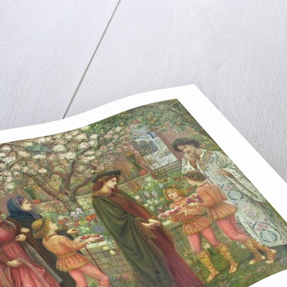 The Enchanted Garden of Messer Ansaldo, 1889 by Marie Spartali Stillman