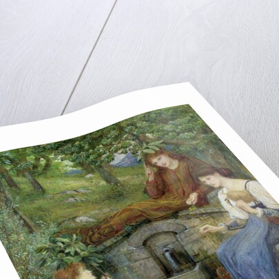 By a Clear Well with a Little Field, 1883 by Marie Spartali Stillman