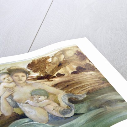 Mermaid with her Offspring by Edward Coley Burne-Jones