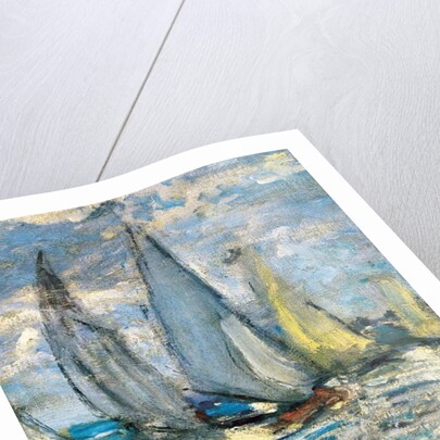 The boats or regatta in Argenteuil around 1874 by Claude Monet