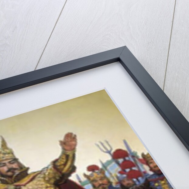 Tumb of the Korean king Tongmyong Wang by School Korean