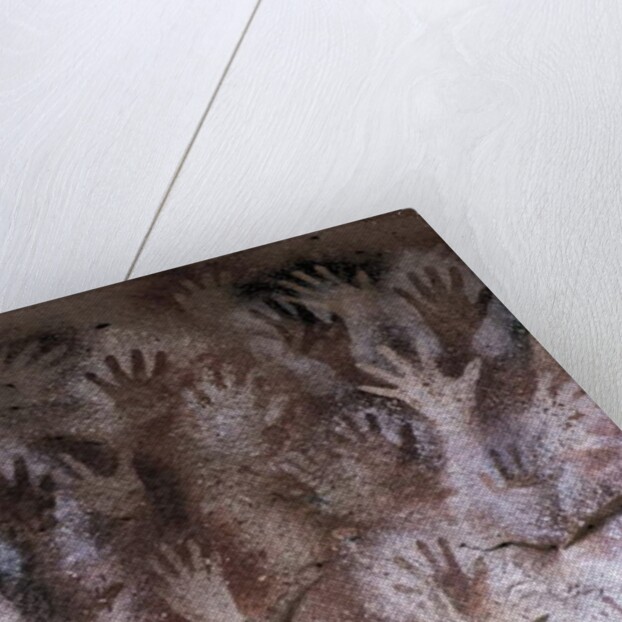 Prehistoric art : cave with hand prints 'Cave of the Hands' by Prehistoric Prehistoric