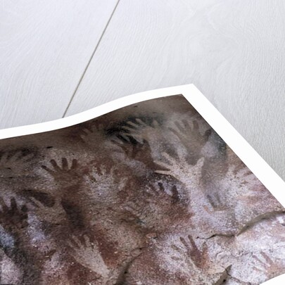 Prehistoric art : cave with hand prints 'Cave of the Hands' by Prehistoric Prehistoric