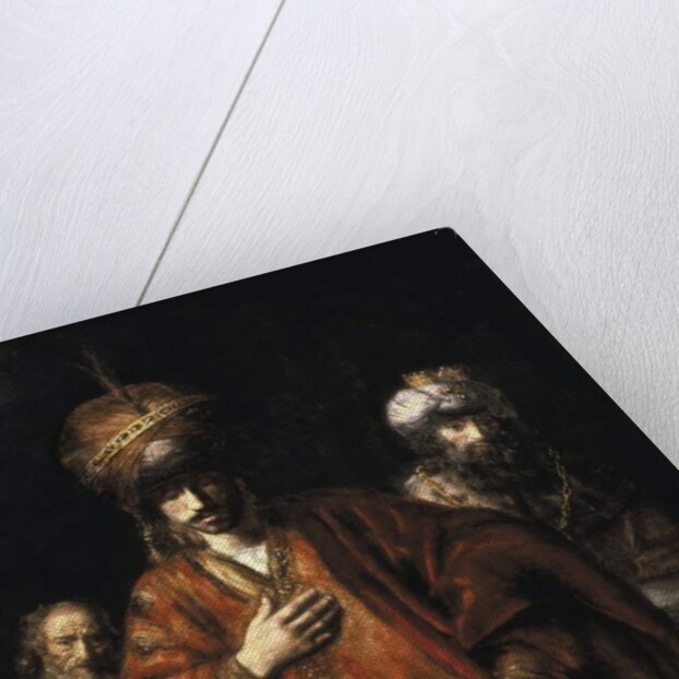 David and Uriah - Haman recognizes his fate - 1665 by Rembrandt Harmensz. van Rijn