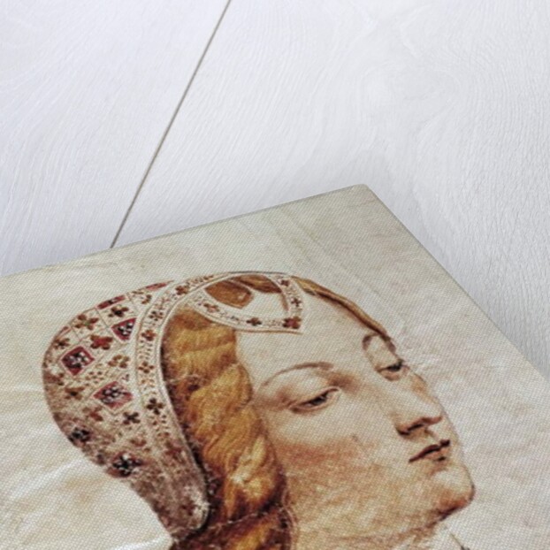 Miniature depicting Laure de Noves by Florentine School