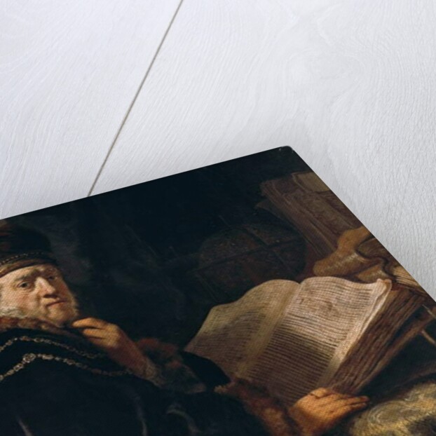 Portrait of a rabbi by Rembrandt Harmensz. van Rijn