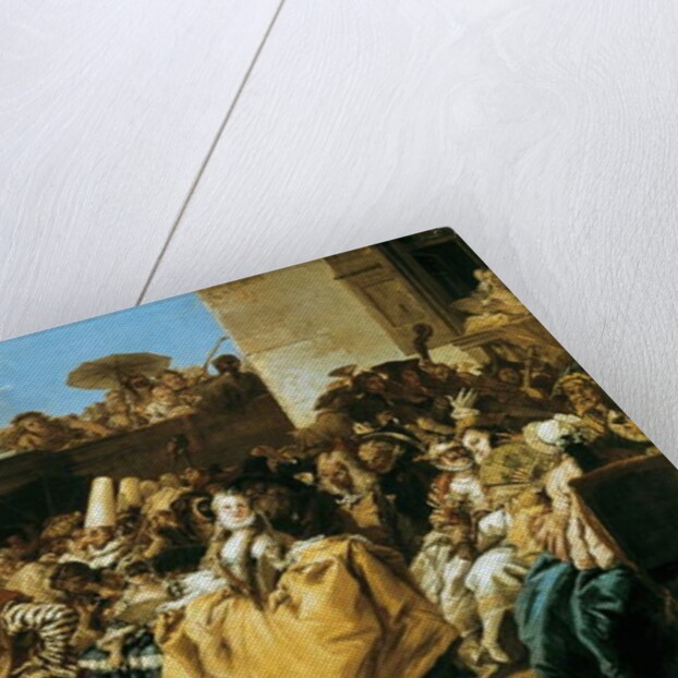 Scene of carnival or Le menuet 1754 by Giandomenico Tiepolo