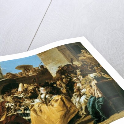 Scene of carnival or Le menuet 1754 by Giandomenico Tiepolo