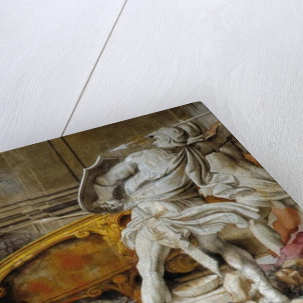 Perseus with the head of Medusa turning his enemies into stone, Loves of the Gods, 1597 by Annibale Carracci