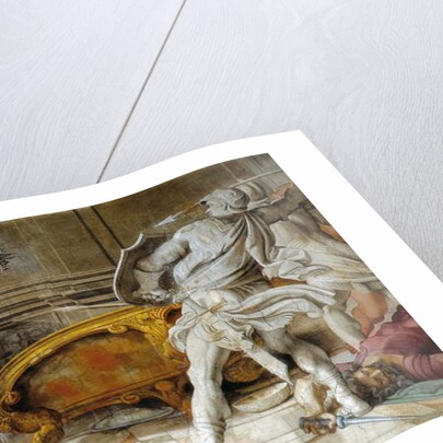 Perseus with the head of Medusa turning his enemies into stone, Loves of the Gods, 1597 by Annibale Carracci