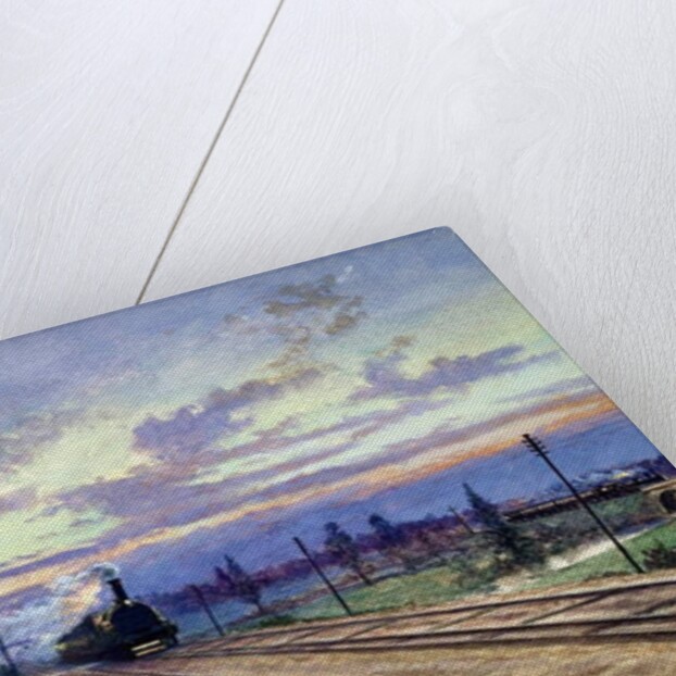 Dawn near Reading, 1870 by English School