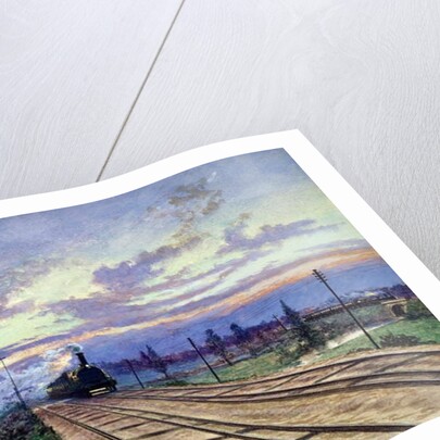 Dawn near Reading, 1870 by English School