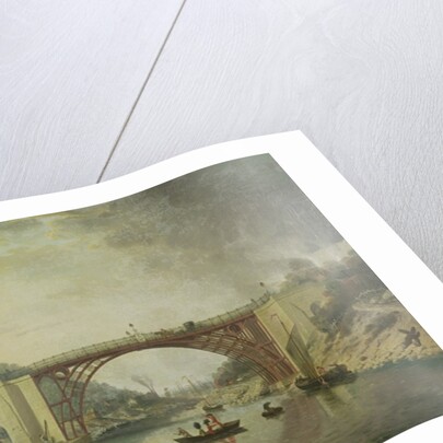 The Cast Iron Bridge near Coalbrookdale, c.1780 by William Williams