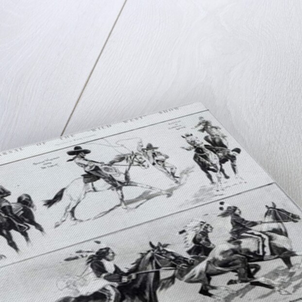 A Rehearsal of the Wild West Show at Olympia, 1902 by Ralph Cleaver