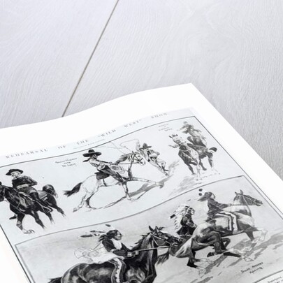 A Rehearsal of the Wild West Show at Olympia, 1902 by Ralph Cleaver