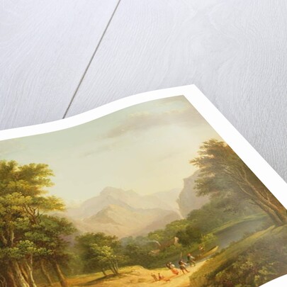 Highland Landscape with Figures by Alexander Nasmyth