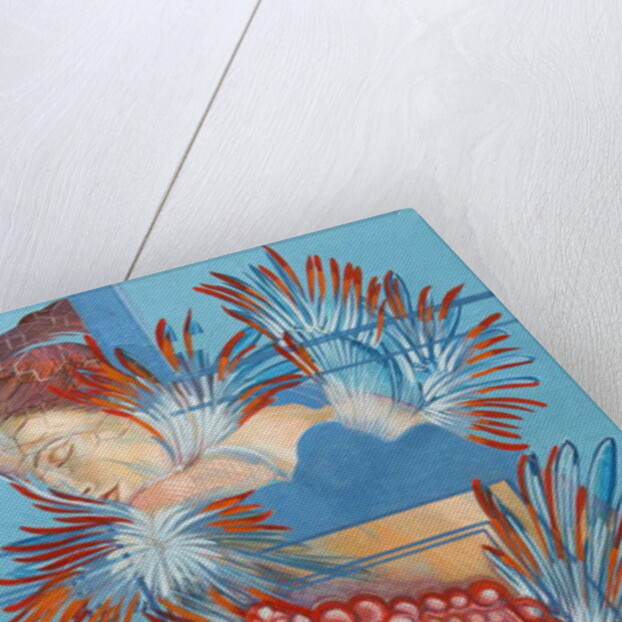 Red Dress and Chickadees, 2015 by Irina Corduban