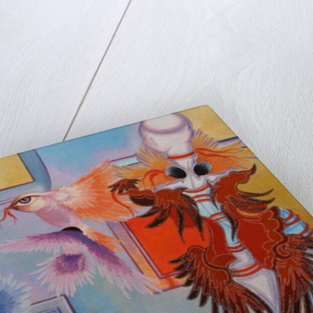 Red Ribbon and Chickadees, 2015 by Irina Corduban