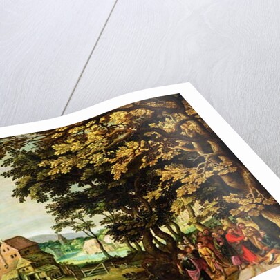 Landscape with Christ healing the Blind Man by Johann Jacob Besserer