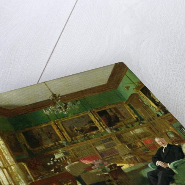 Otto Beit in his study at Belgrave Square, 1913 by William Orpen